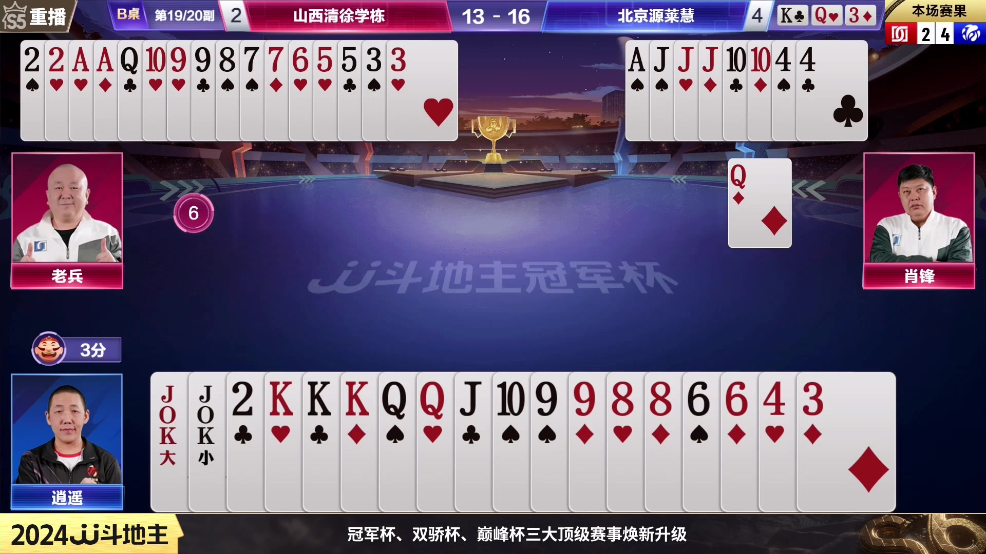 【2024-01-13 00点场】JJ斗地主官方：周六19点川渝同舟VS掘战云逍