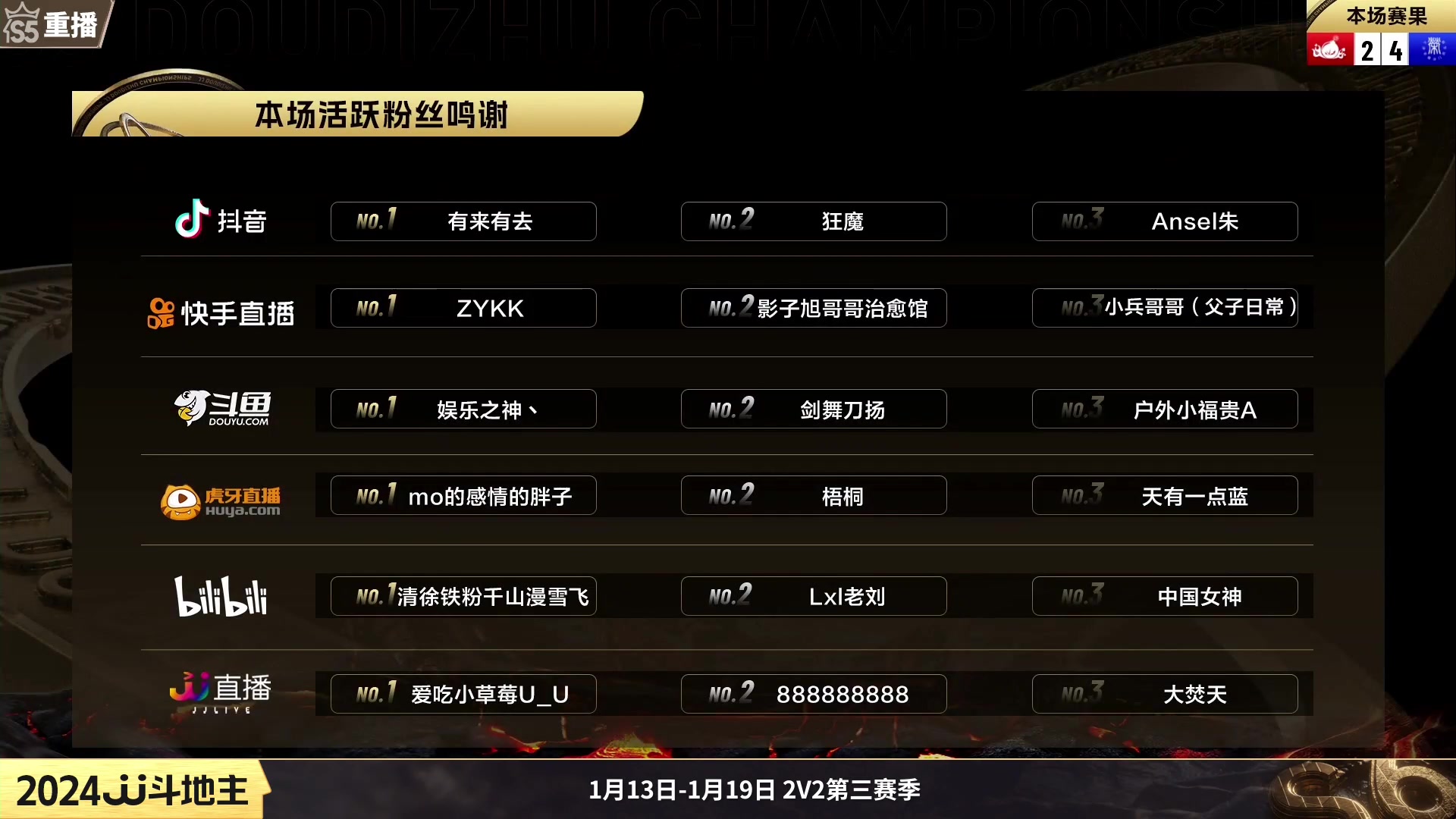 【2024-01-14 08点场】JJ斗地主官方：周日19点掘战云逍VS登峰造极