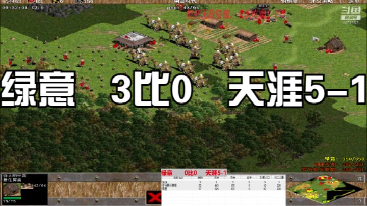 绿意      3比0     天涯5-1