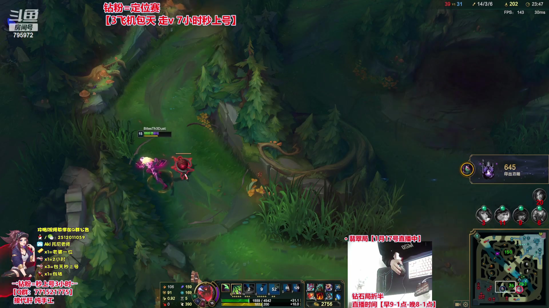 【2024-01-17 20点场】Akl托尼老师：钻粉打定位，包天秒安排【30岁王者阿卡丽