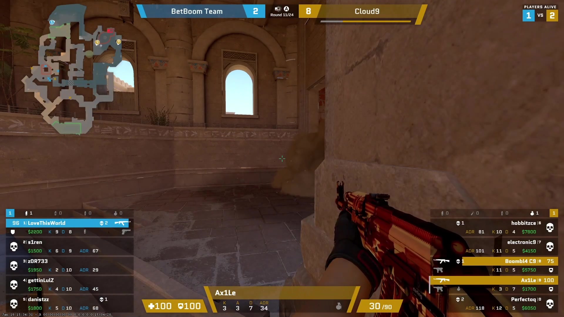 【2024-01-20 01点场】CSGO百岁三：RMR欧洲封闭选拔 C9-BB