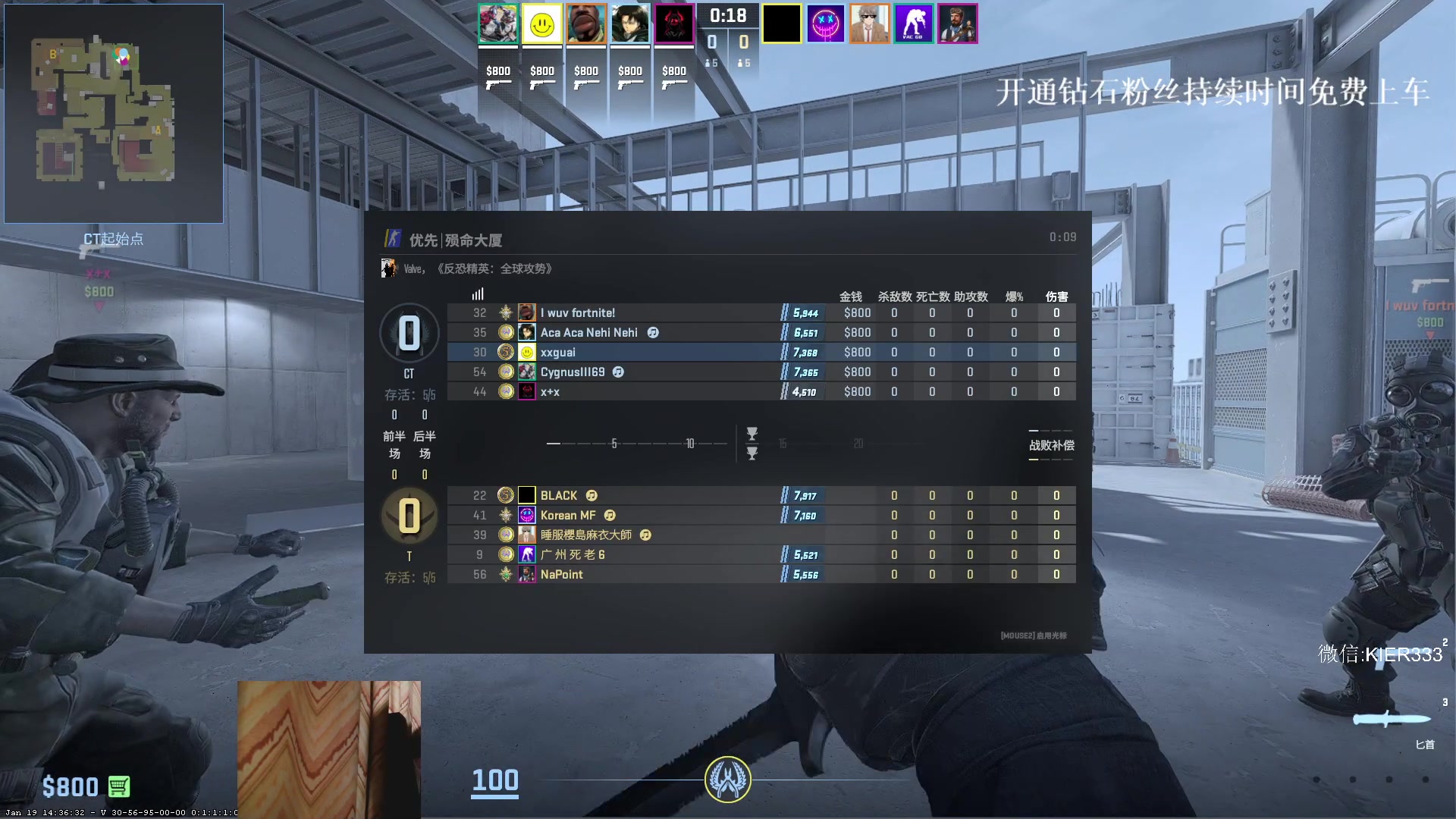 【2024-01-20 07点场】叶子长青K：长青派火猫 凶得批爆