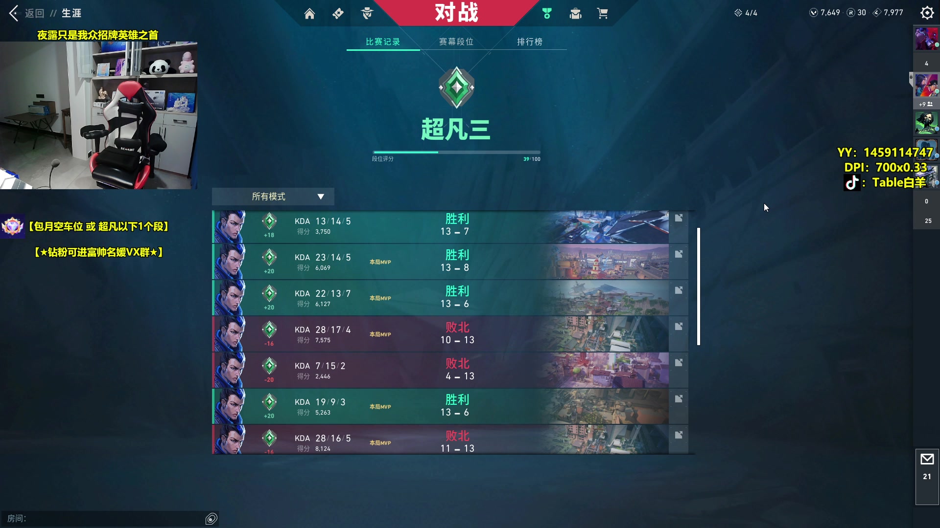 【2024-01-19 20点场】Table白羊：【国一夜露】神话局！钻粉上号或开车~