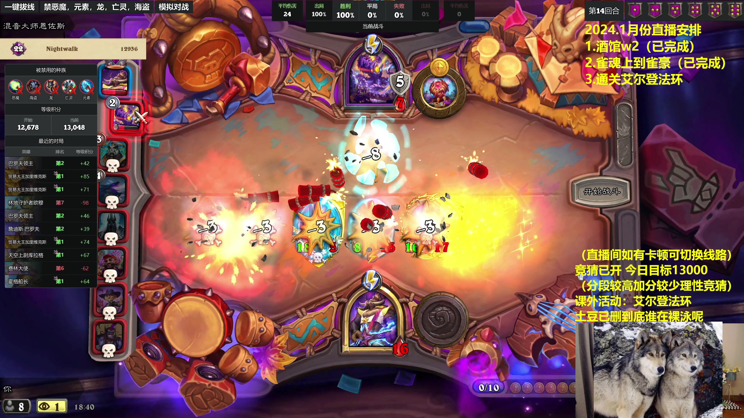 【2024-01-21 18点场】衣锦夜行：土豆删了我无敌了，登顶开始！