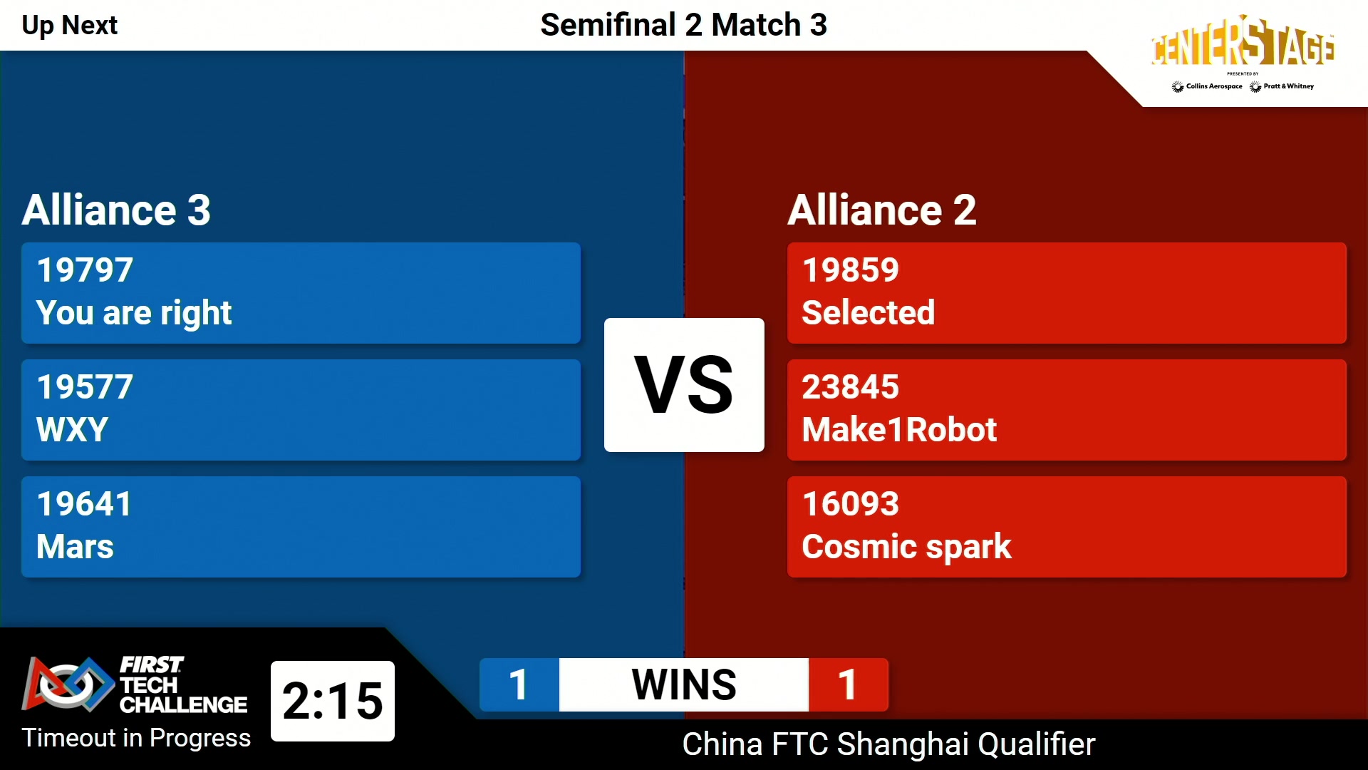 【2024-01-28 13点场】FTC中国赛事直播频道：FTC中央舞台赛季中国区（上海）资格赛