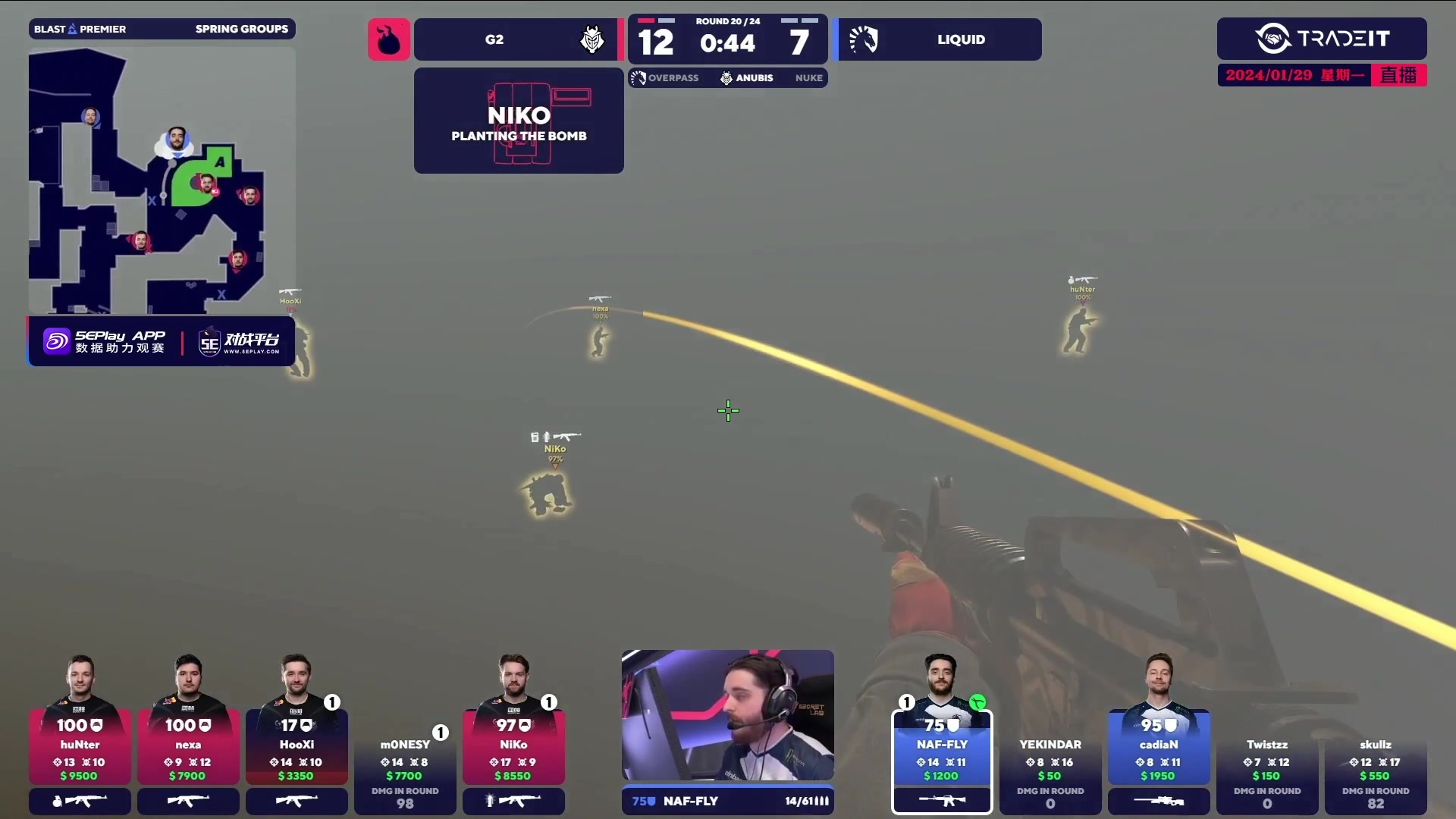【2024-01-29 03点场】CSGO百岁三：G2 vs Liquid BO3