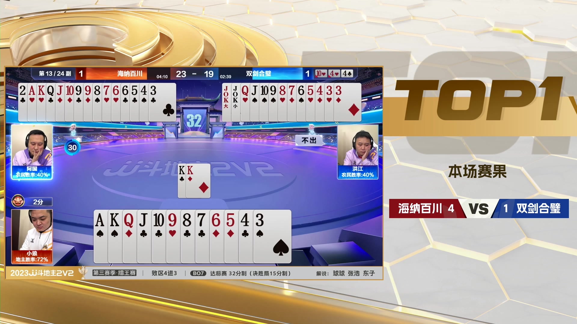 【2024-01-29 20点场】JJ斗地主官方：2V2擂王赛第三赛季