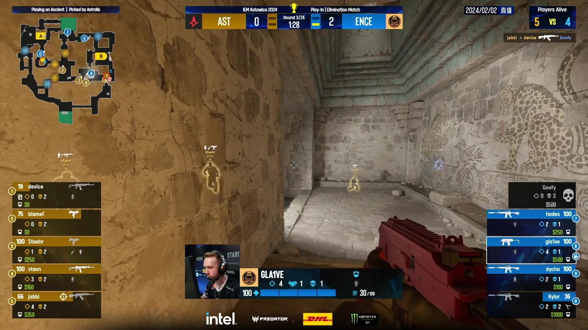 【2024-02-02 04点场】CSGO百岁三：15点 5E亚洲杯半决赛