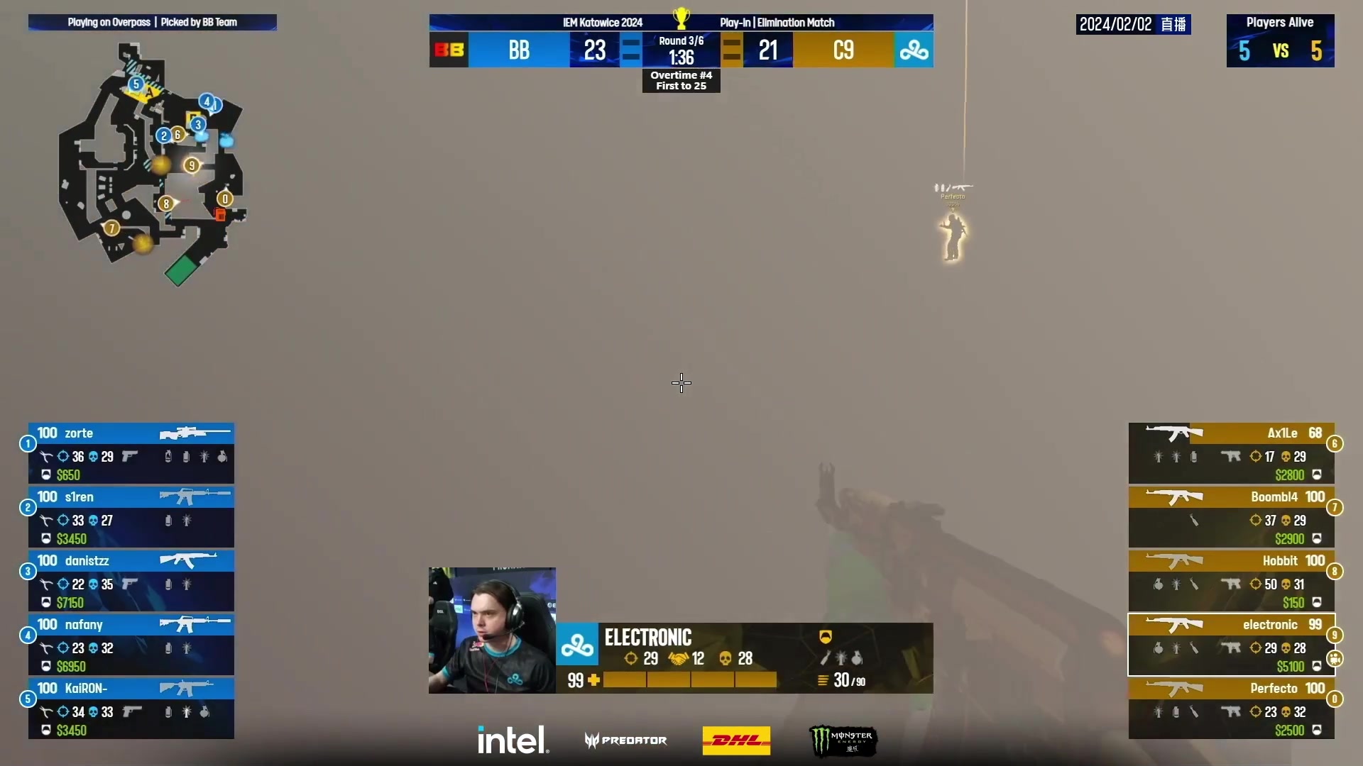 【2024-02-02 00点场】CSGO百岁三：卡托入围赛 C9 vs BB BO3