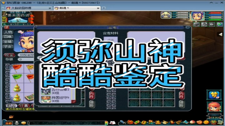梦幻西游须弥山神酷酷鉴定