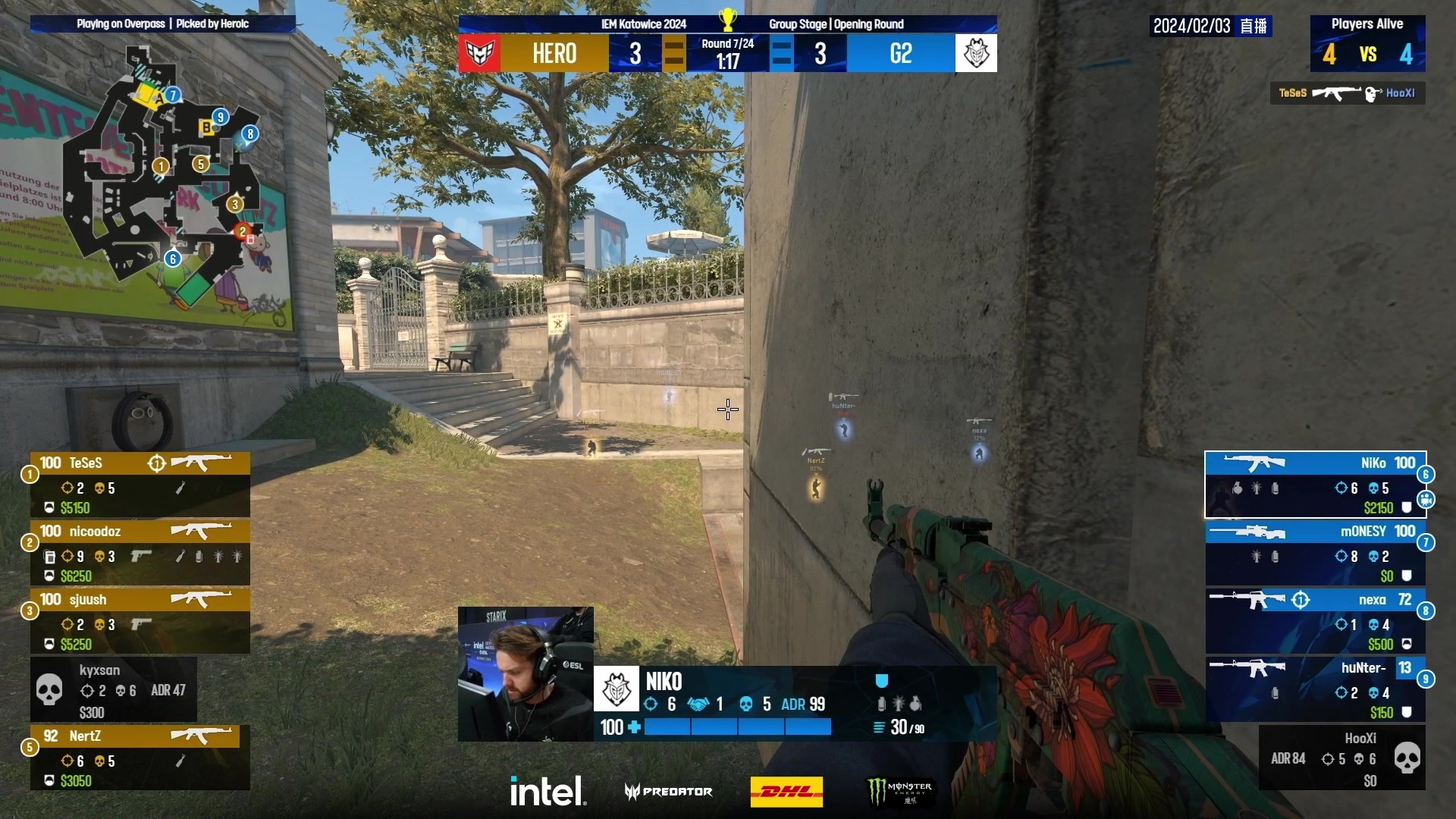 【2024-02-03 20点场】CSGO百岁三：四倍上限！ G2 vs Heroic