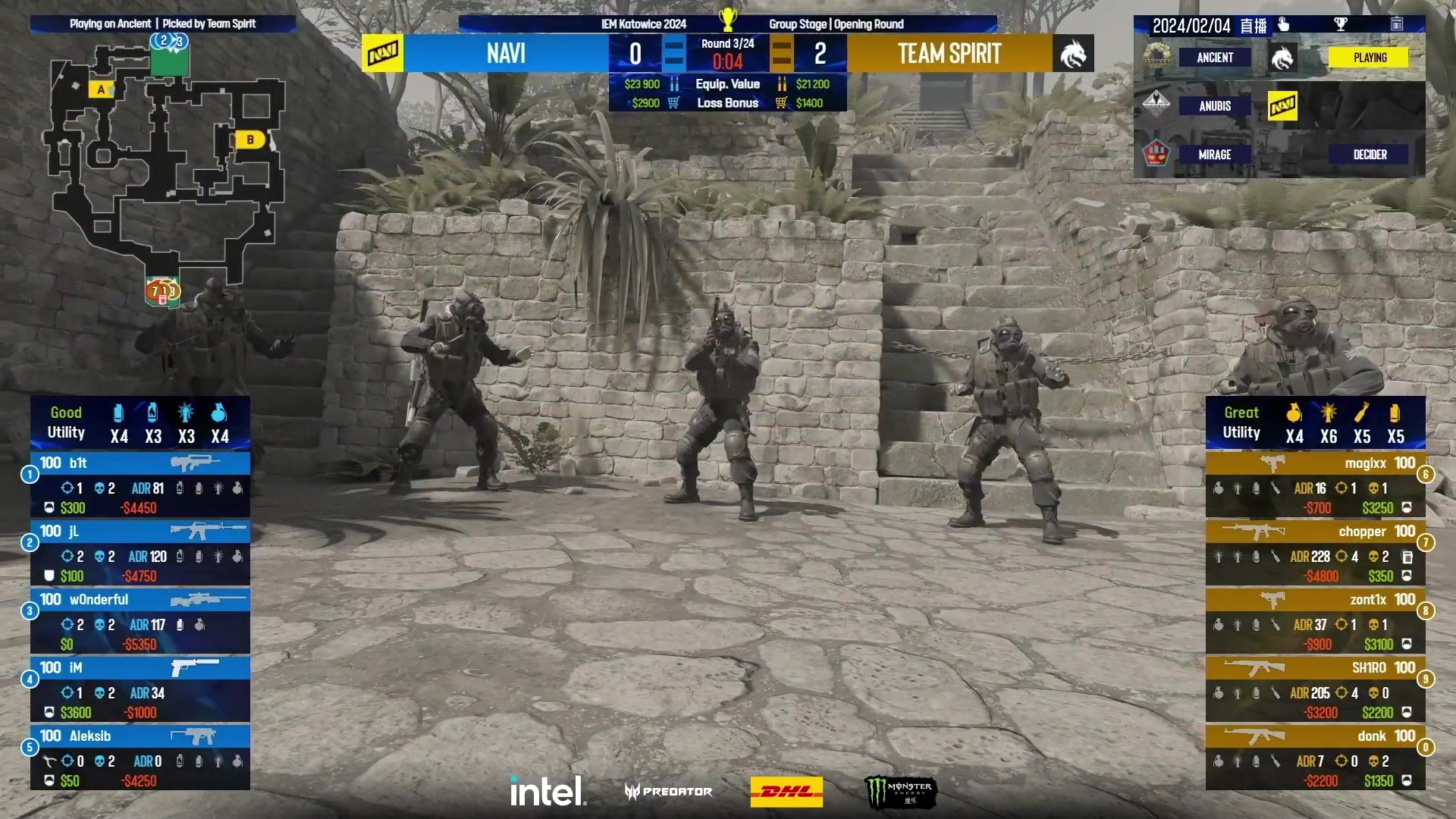 【2024-02-03 23点场】CSGO百岁三：双倍升级  NAVI vs DONK