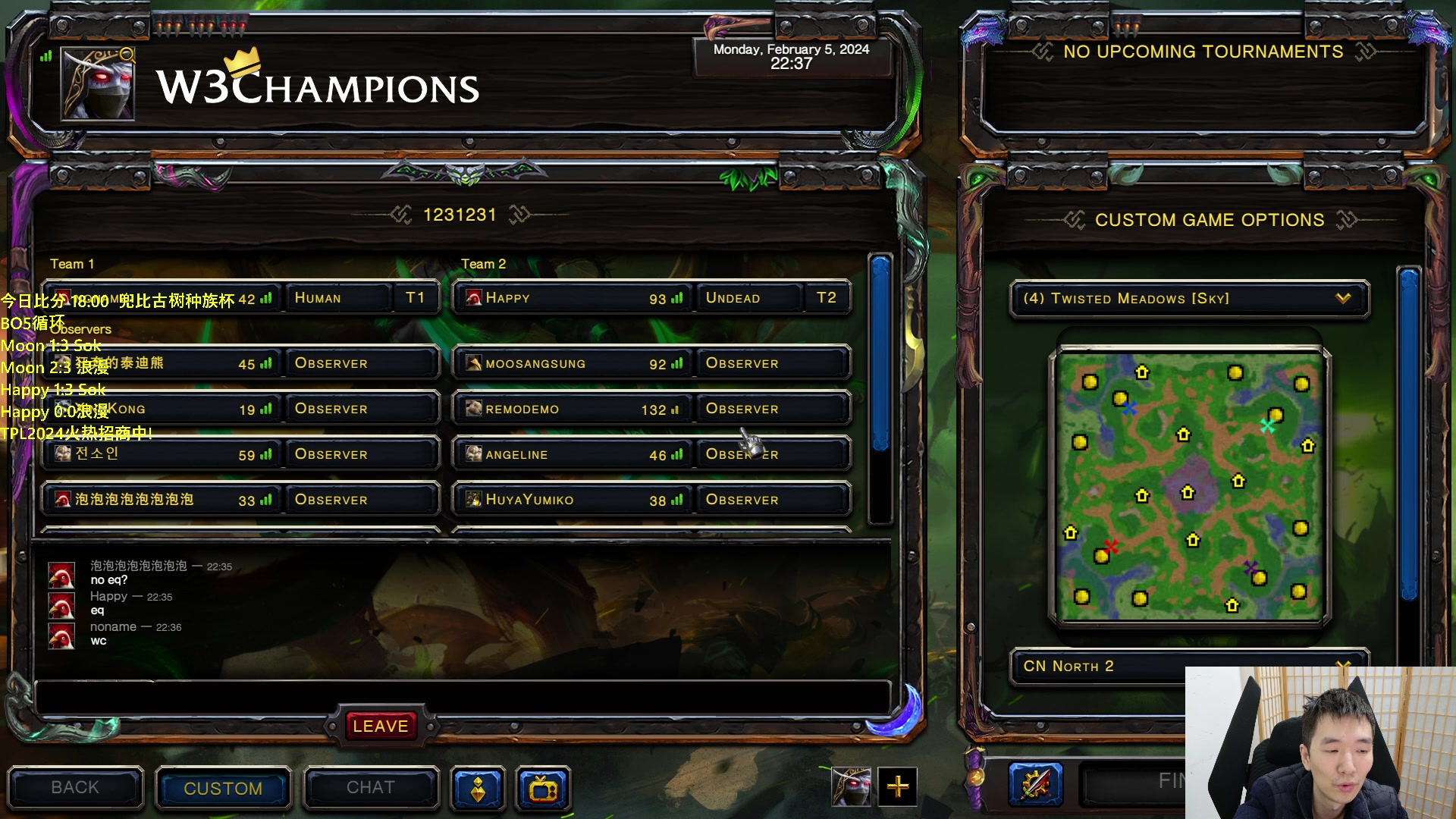 【2024-02-05 22点场】Infi小王：【直播】18:00开播 古树杯哈林毕木