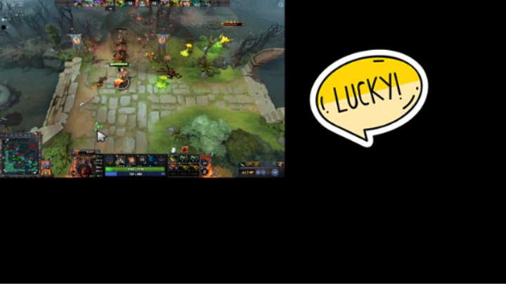 美滋滋DOTA2中单火枪狙击手躺赢，对面中单龙骑士好肉啊，这尼玛根本无法单杀，还被反杀了哈哈哈