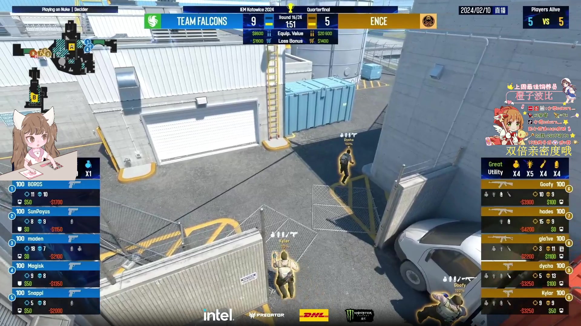 【2024-02-10 04点场】解说小樱sakura灬：【双倍】IEM 四强ENCE VS FC