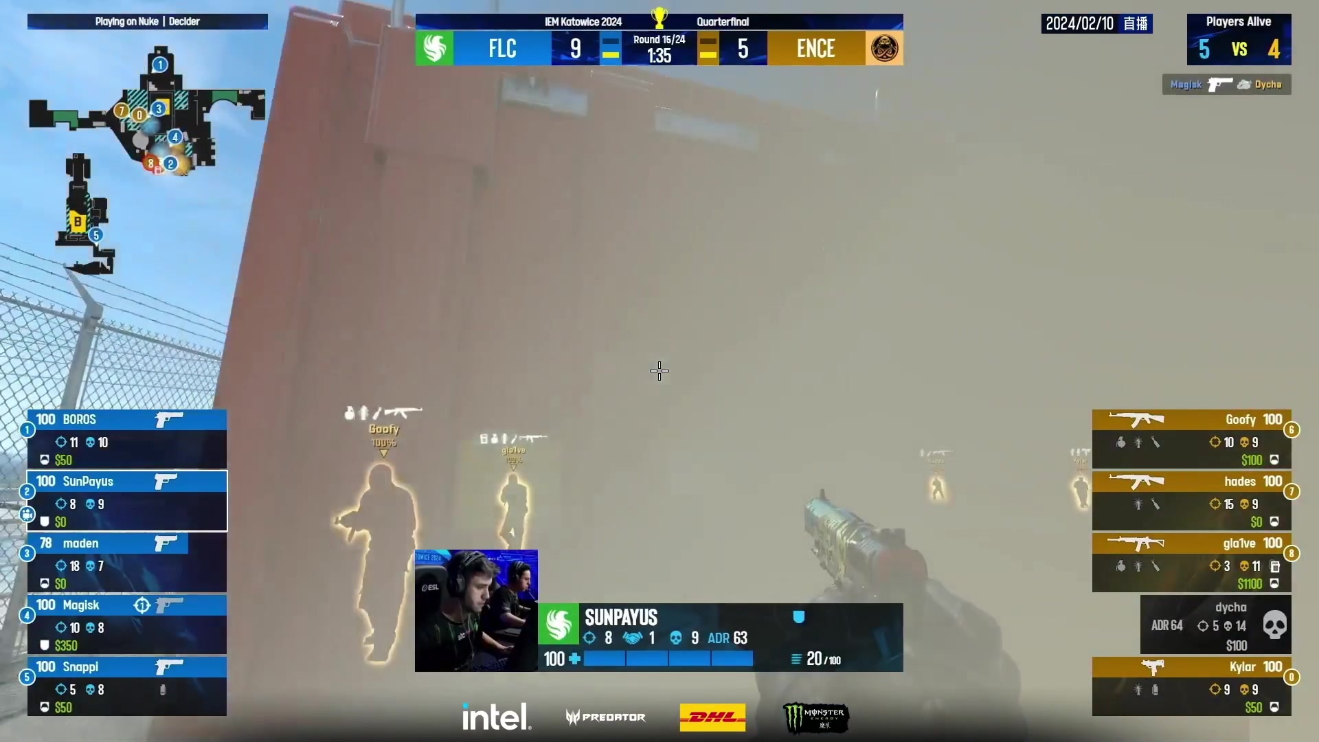 【2024-02-10 04点场】CSGO百岁三：双倍！新年快乐！ENCE vs FLC