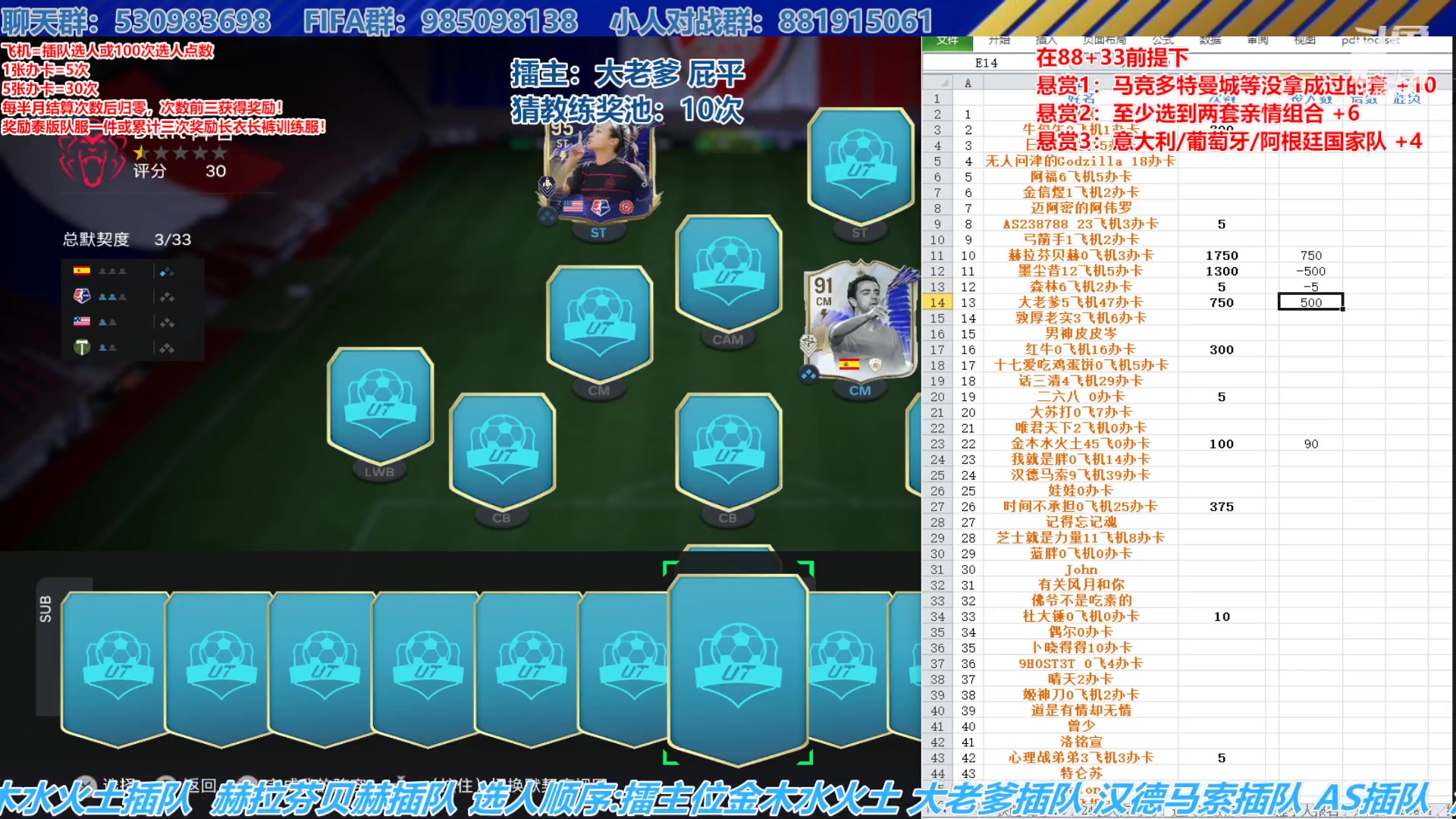 【2024-02-16 14点场】高老师爱足球：FC24征召选人，猜对教练就第一！