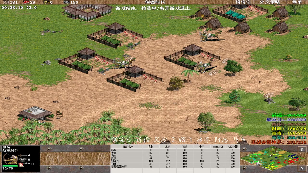 螺丝刀 祈福 风沙 2 VS 3 冰芥 阿志 马车