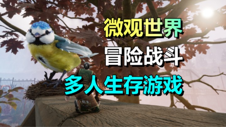 小精灵在昆虫世界求生！10人联机生存游戏《小小世界: 原野求生》更新1.0正式版