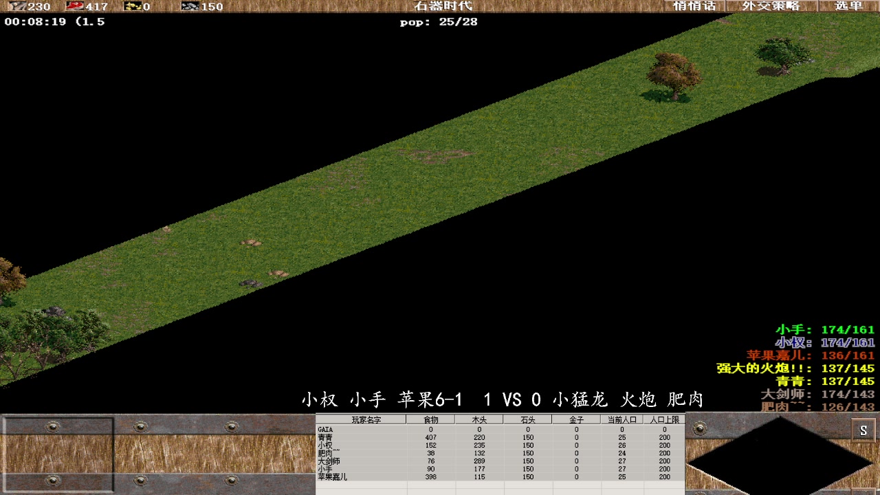 小权 小手 苹果6-1  3 VS 0 小猛龙 火炮 肥肉