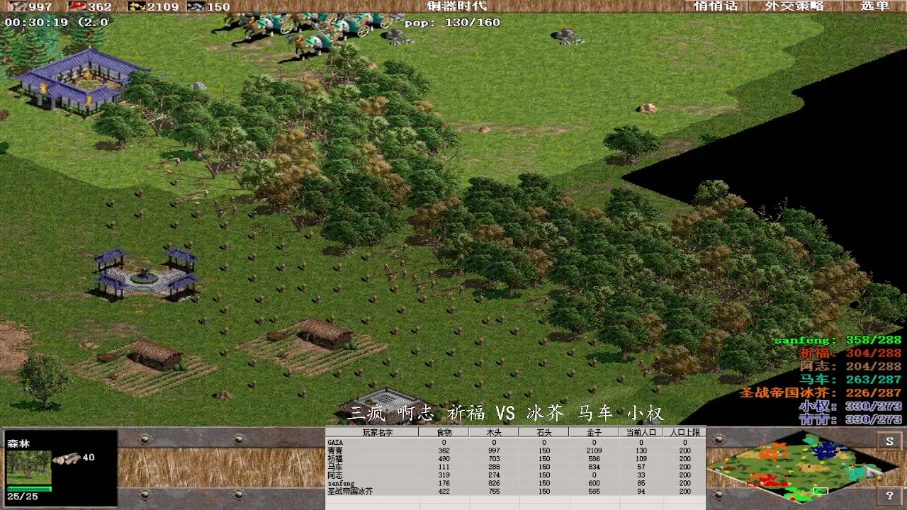 三疯 啊志 祈福 1 VS 3 冰芥 马车 小权