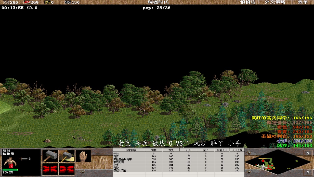 老色 高兵 傲然 2 VS 3 风沙 胖了 小手