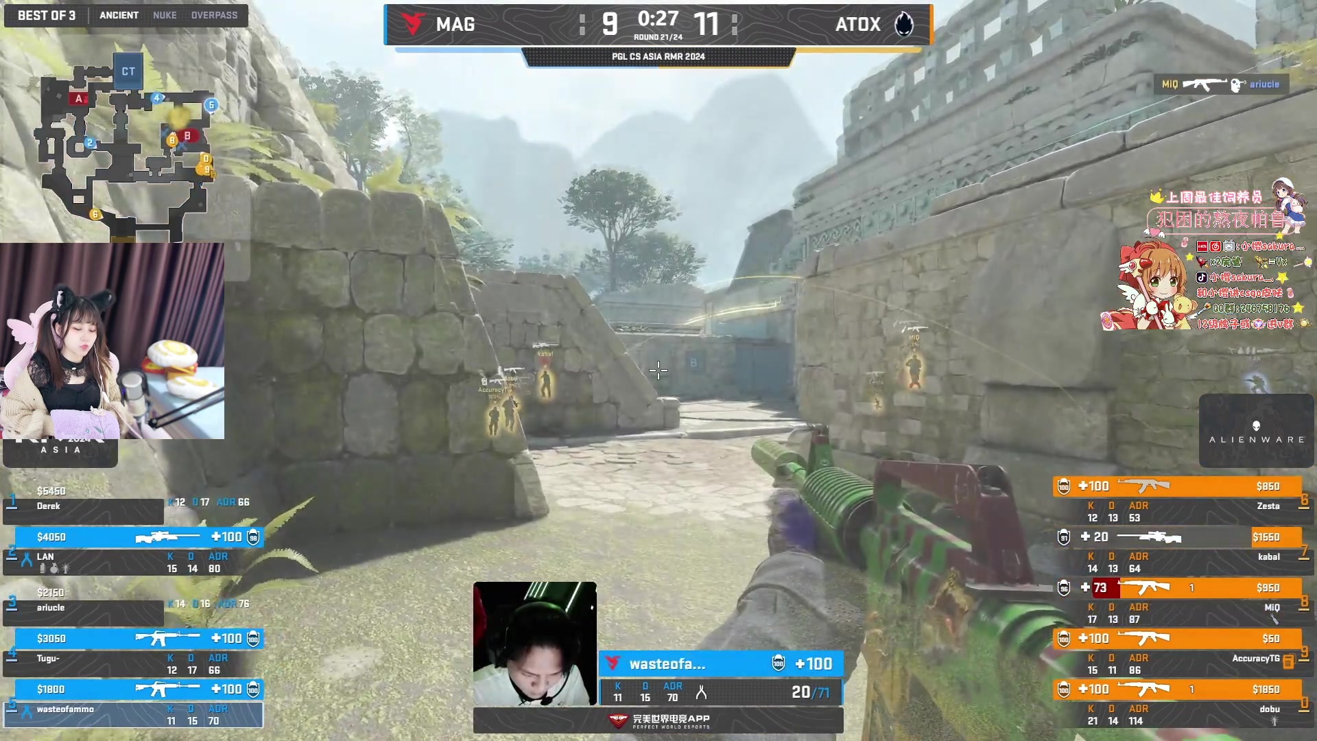 【2024-02-27 09点场】解说小樱sakura灬：【小樱】亚洲Major中国队加油