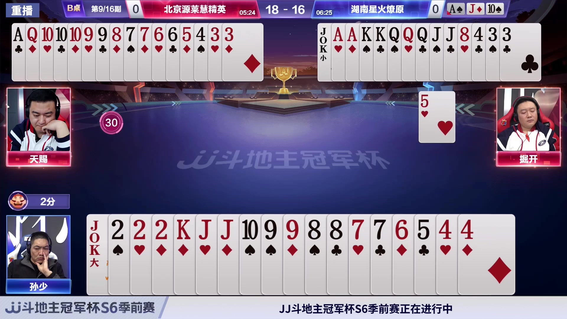 【2024-02-29 14点场】JJ斗地主官方：周四19点 好哥哥VS星火燎原