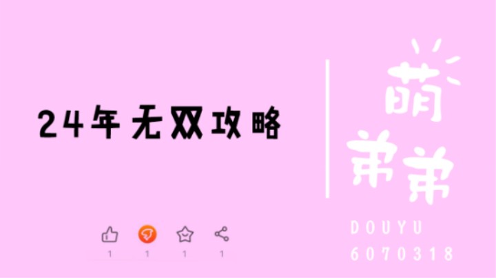 24年无双攻略