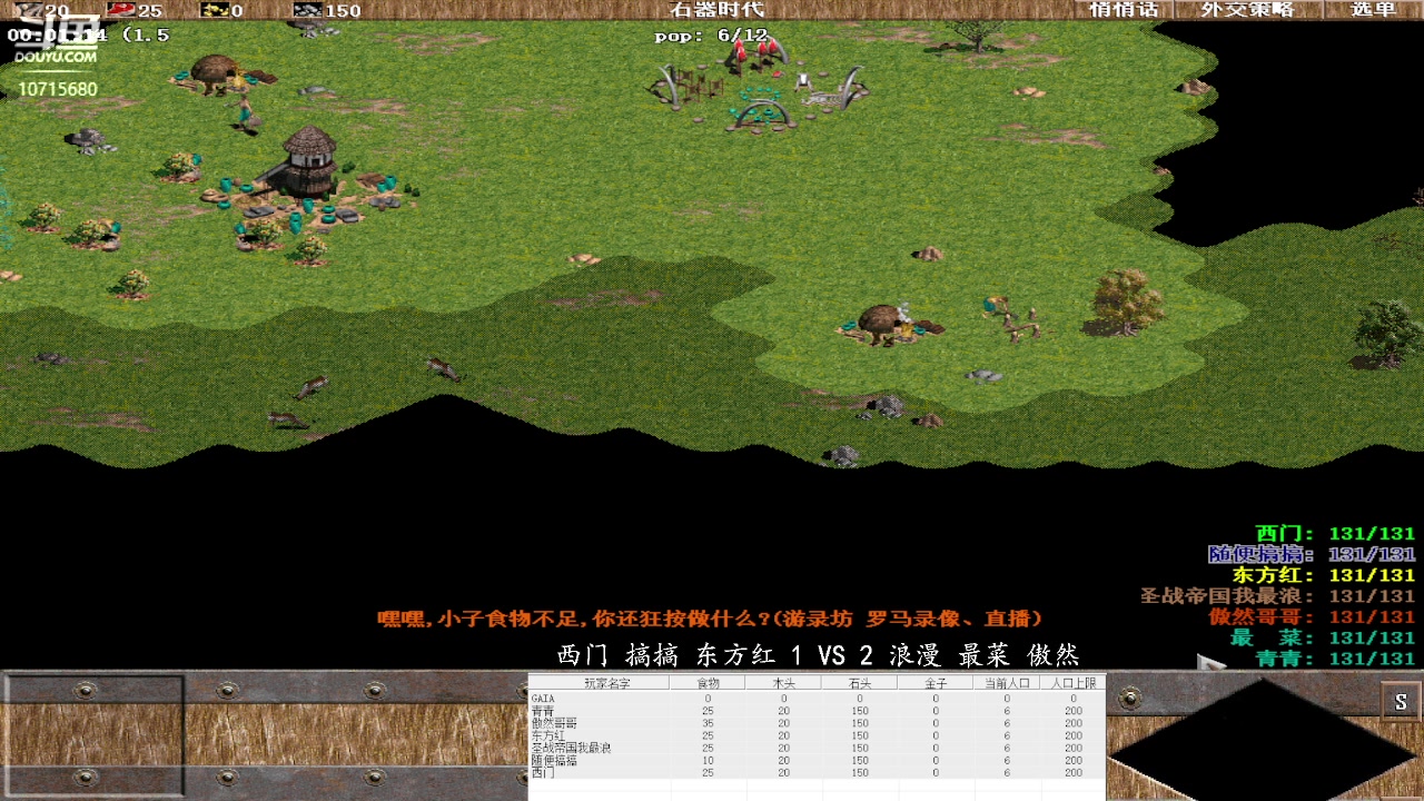 西门 搞搞 东方红 VS 浪漫 最菜 傲然