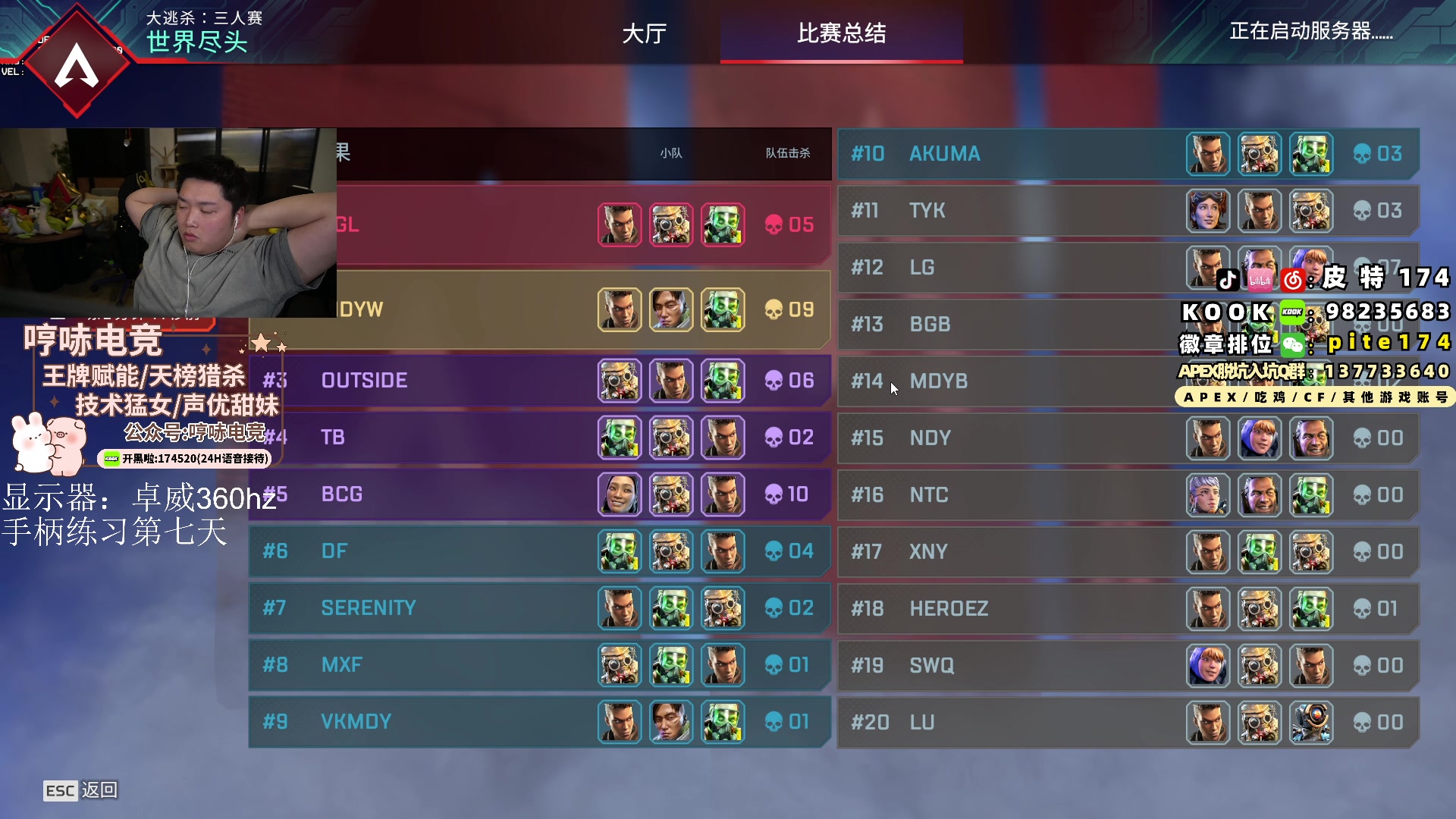 【2024-03-05 18点场】皮特174：时刻准备10号ALGS区域决赛