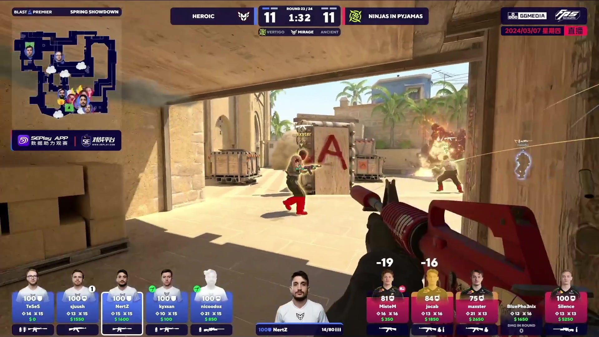 【2024-03-07 02点场】CSGO百岁三：双倍 simple复出战！