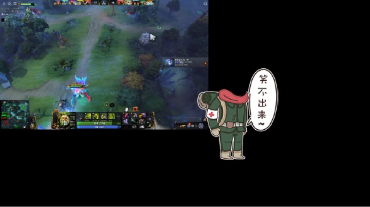 惨兮兮dota2中单屠夫帕吉长痛败北局，超级兵三三路被翻盘，推不动啊唉，70分钟长痛局