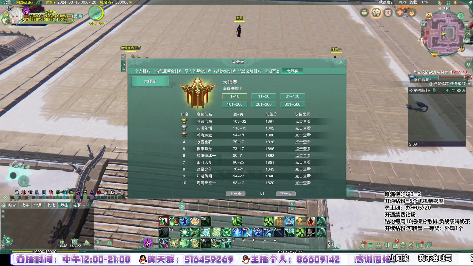 【2024-03-09 23点场】忆旧年丶：【海选最激烈的1天】开冲