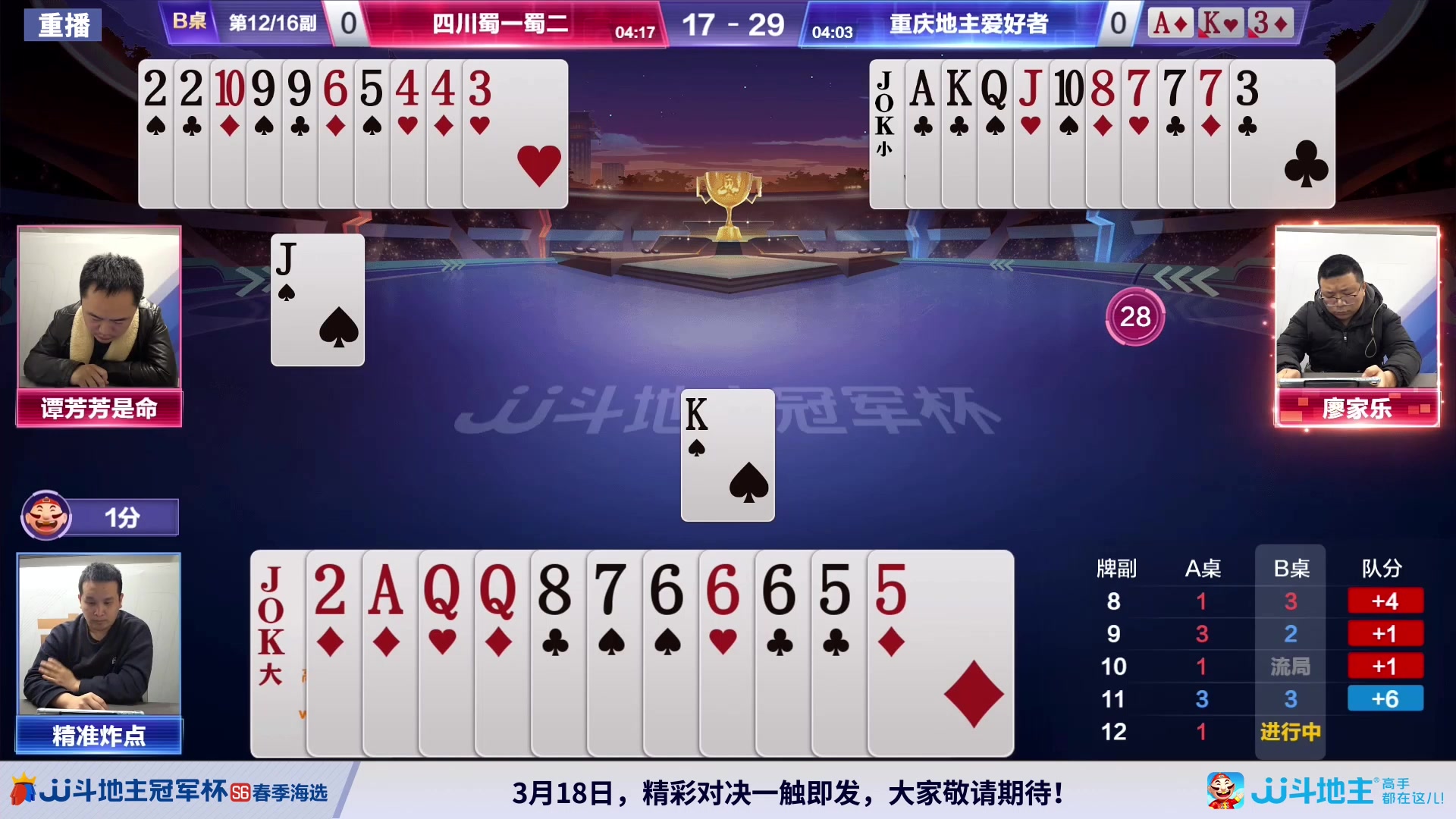 【2024-03-11 08点场】JJ斗地主官方：3.13 春季混团半决赛开启！