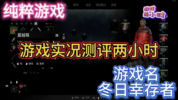 【游戏两小时】游戏实况测评，野外求生模拟：冬日幸存者