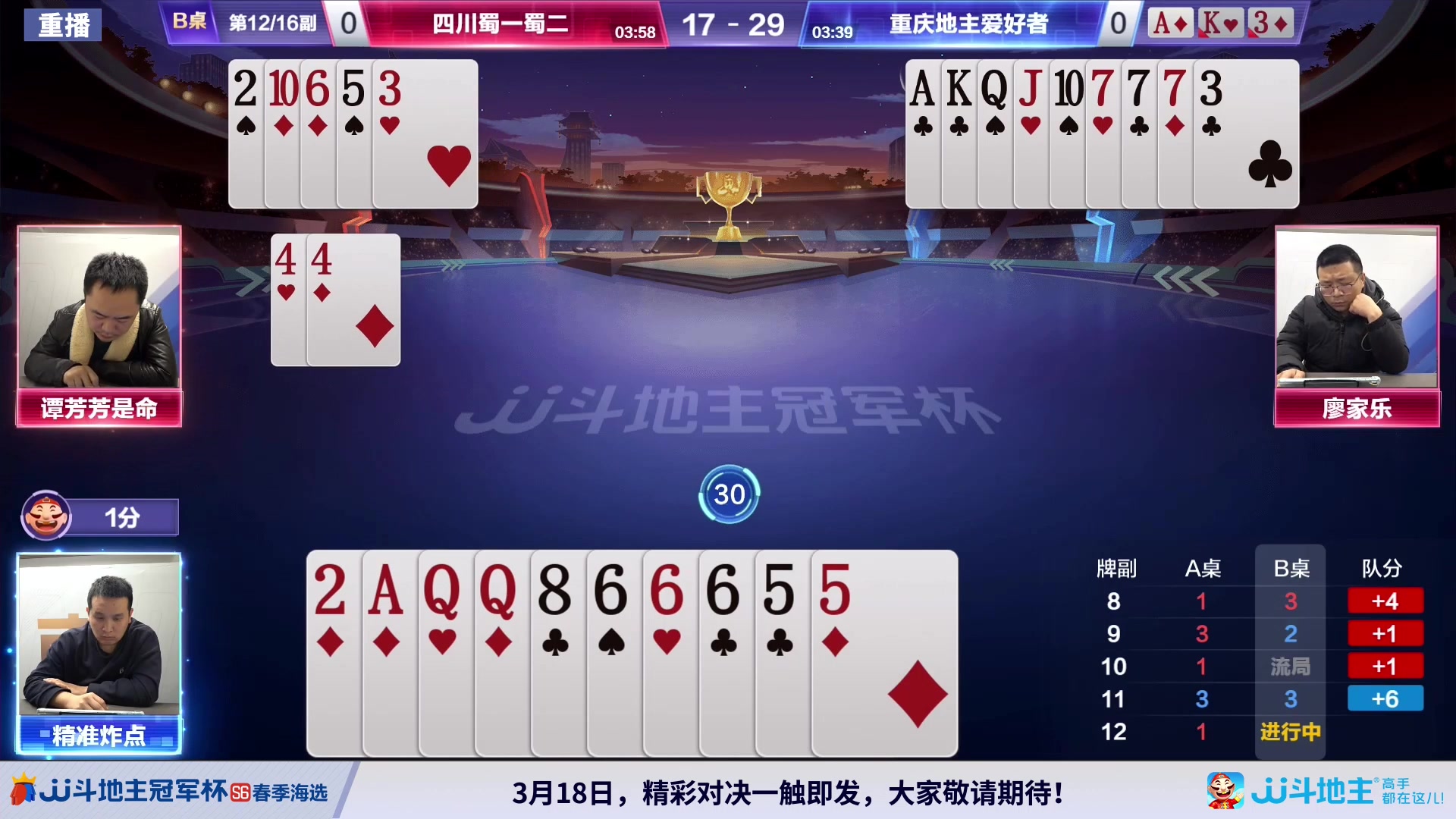 【2024-03-13 08点场】JJ斗地主官方：3.13 春季混团半决赛开启！