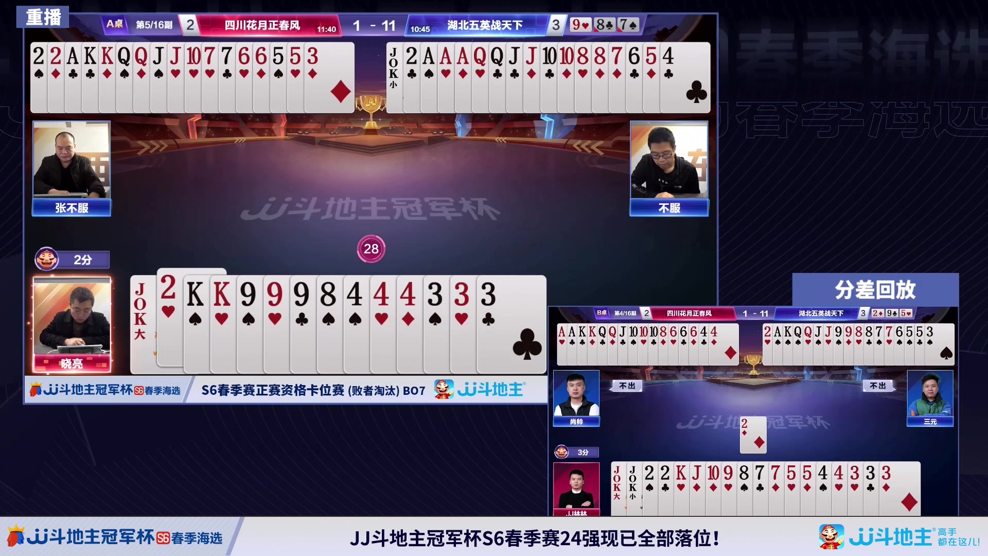 【2024-03-13 16点场】JJ斗地主官方：混团半决赛，正在直播
