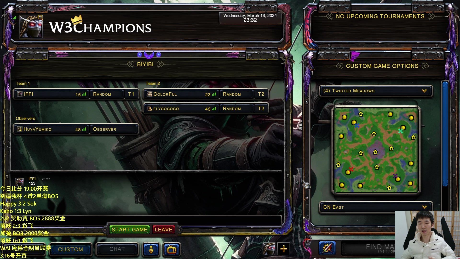 【2024-03-13 22点场】Infi小王：【直播】19:00开播别逼我毛哈卡林争冠