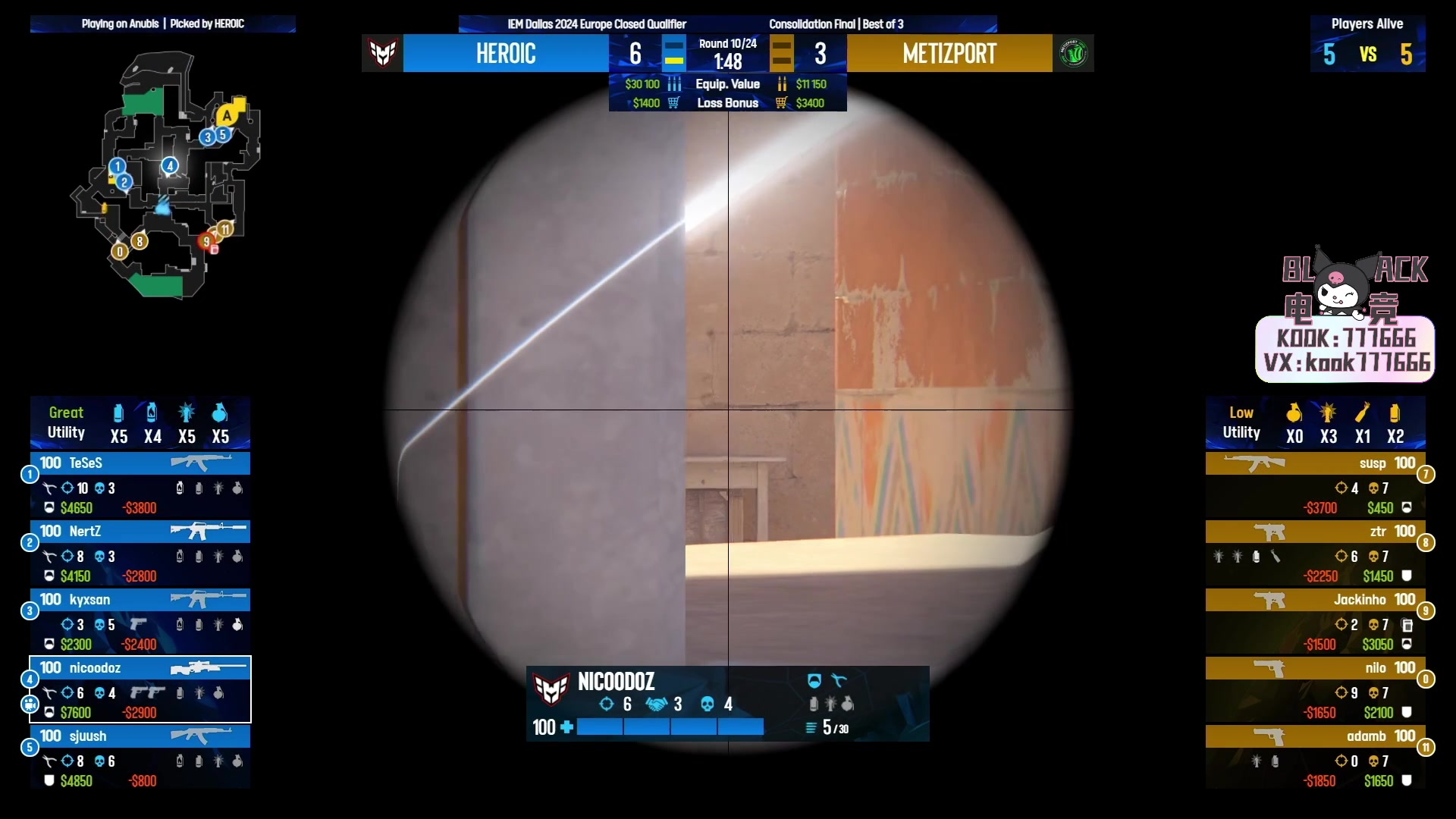 【2024-03-13 23点场】CSGO百岁三：22:30 Heroic vs MZP