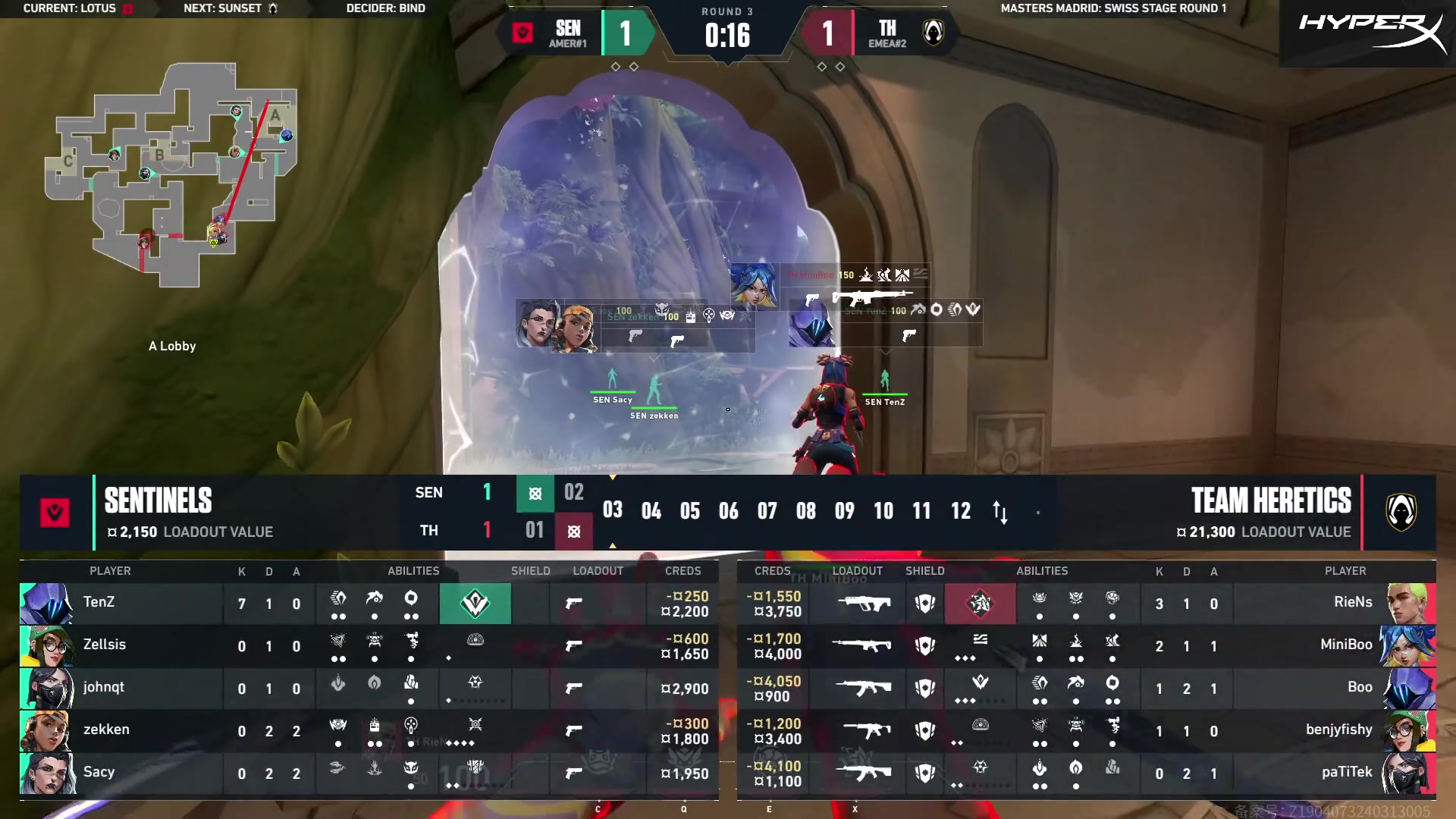 【2024-03-16 01点场】无畏契约赛事：直播丨瑞士轮SEN vs TH BO3