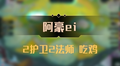 【阿豪ei】2护卫2法师 吃鸡