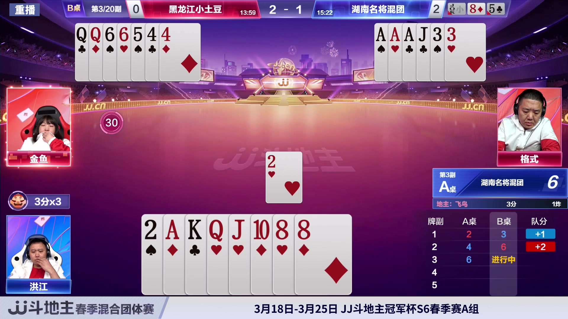 【2024-03-18 04点场】JJ斗地主官方：3月18日 春季赛精彩开始！