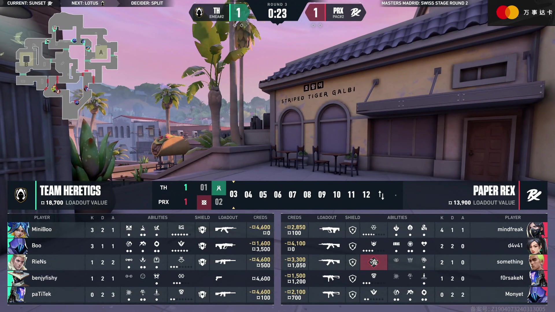 【2024-03-18 01点场】无畏契约赛事：直播丨TH vs PRX 生死战！