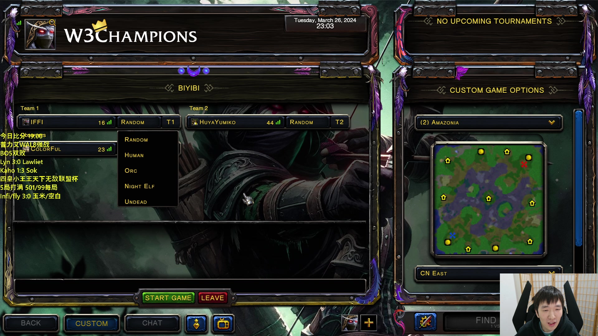 【2024-03-26 22点场】Infi小王：【直播】19:00普力艾WAL林罗毛卡