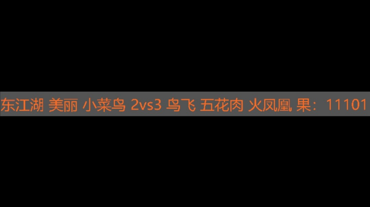 东江湖2vs3鸟飞
