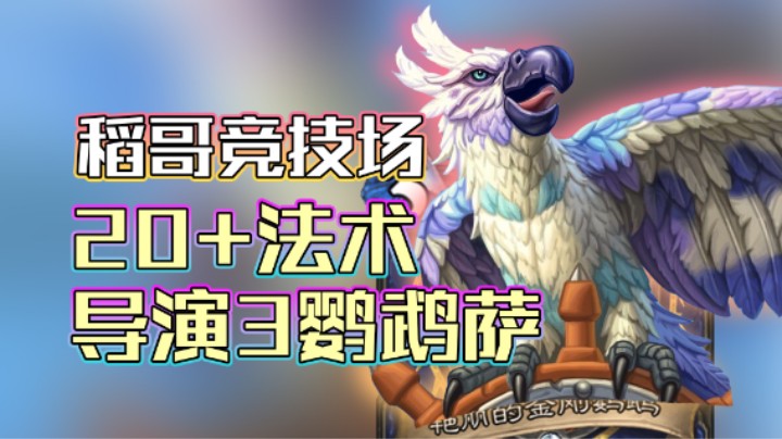 稻哥炉石12胜竞技场（萨）：20+法术导演3鹦鹉