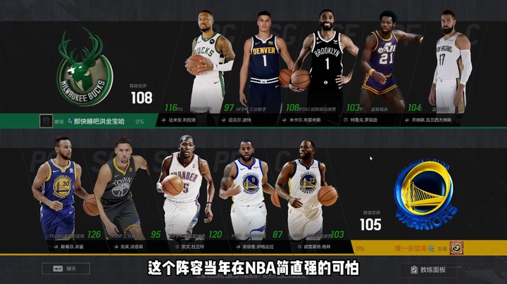 这个阵容当年在NBA简直强的可怕，勇士的超级五小已上线