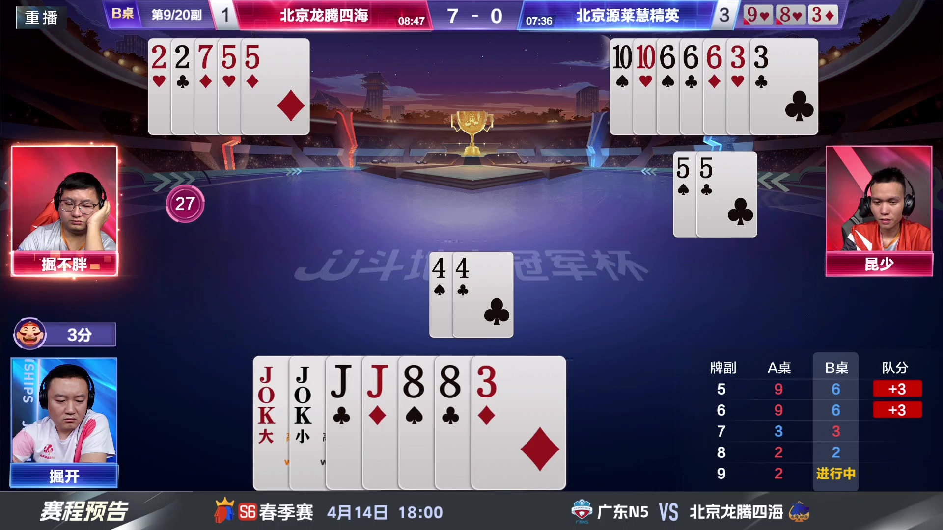 【2024-04-14 15点场】JJ斗地主官方：继续争夺春季赛八强门票