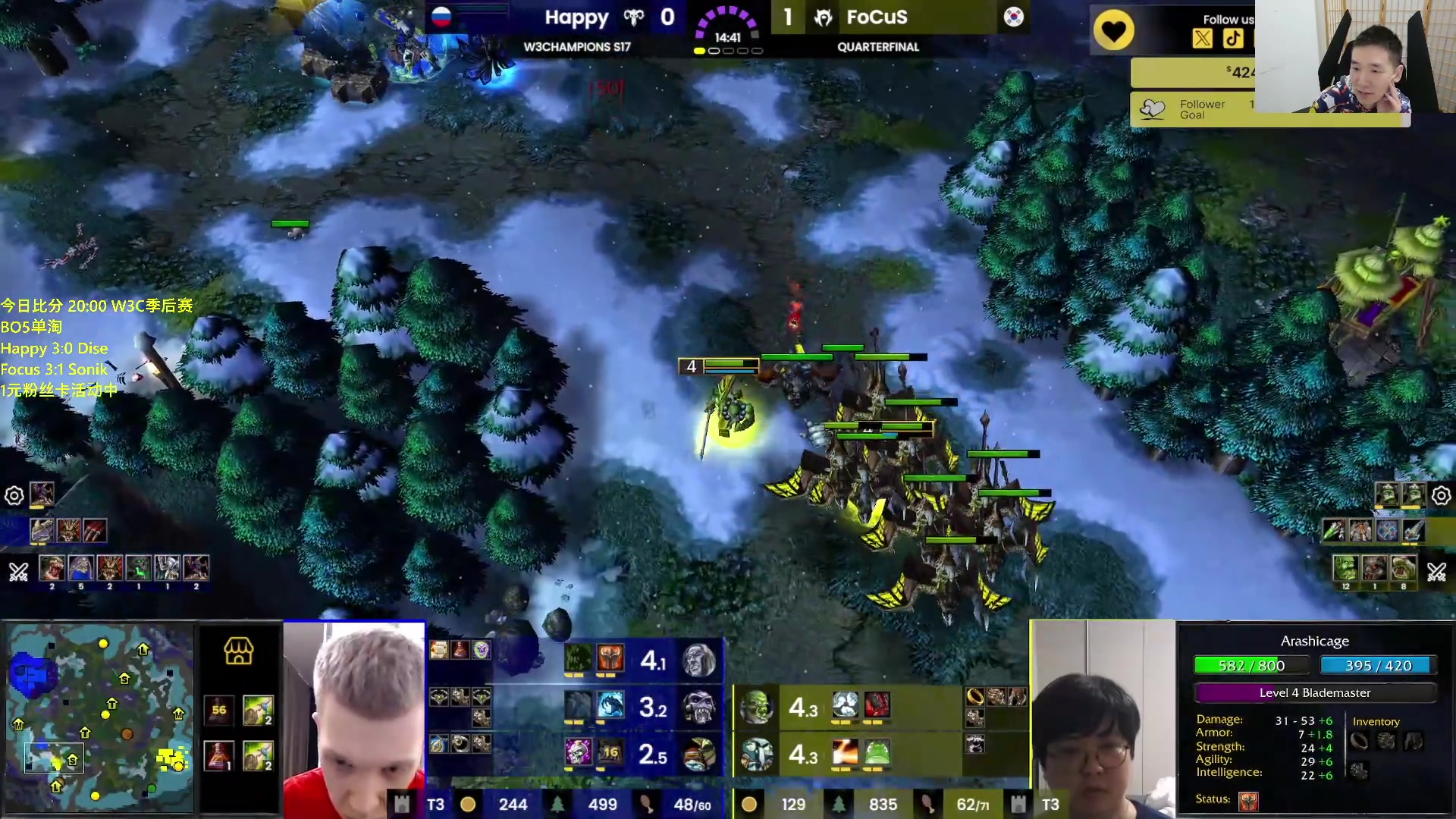 【2024-04-13 22点场】Infi小王：【直播】19:00开播W3C欧皇福克斯